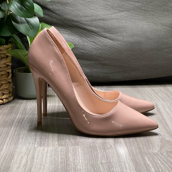 Elegant Collection Nude Blush Raelynn Heels - Picture 3 of 9